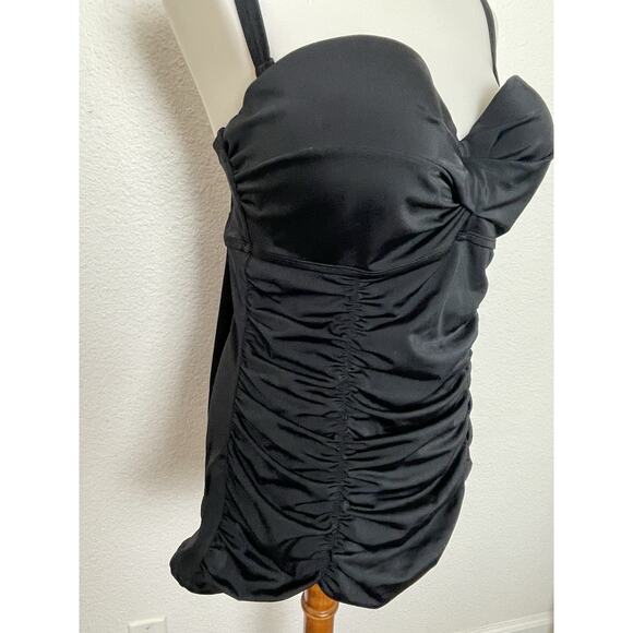 Torrid Swim Tankini Bikini Top Ruched Swimwear - Picture 6 of 11